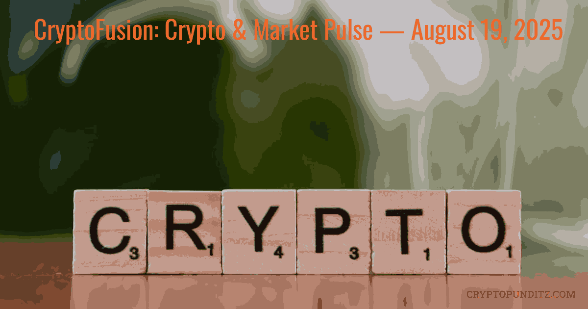 CryptoFusion: Market Pulse — August 19, 2025
