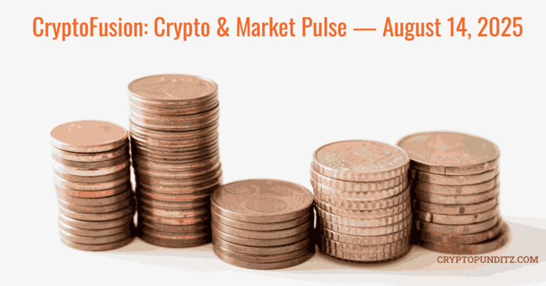 CryptoFusion: Market Pulse — August 14, 2025