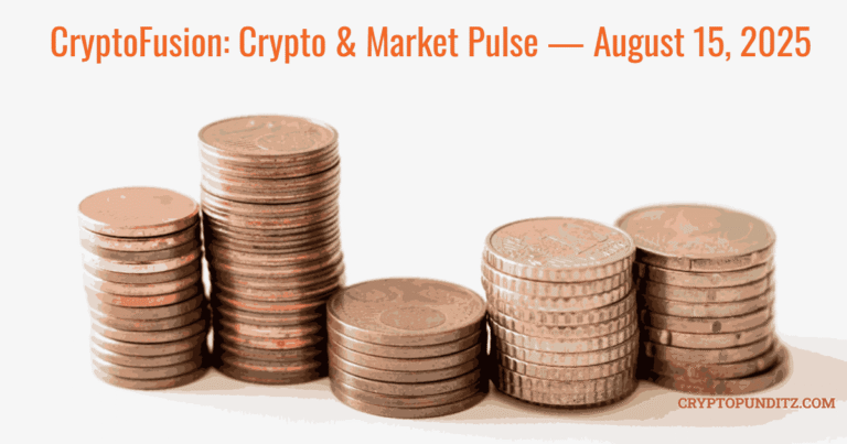 CryptoFusion: Market Pulse — August 15, 2025