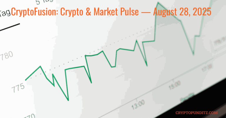 CryptoFusion: Market Pulse — August 28, 2025