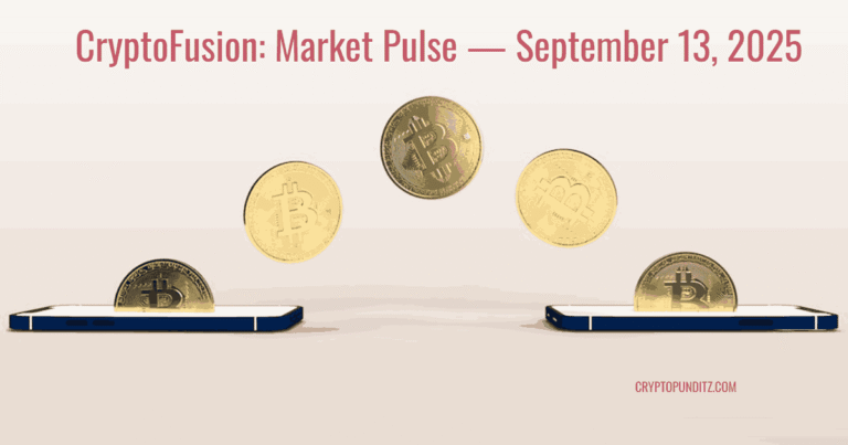CryptoFusion: Market Pulse — September 13, 2025